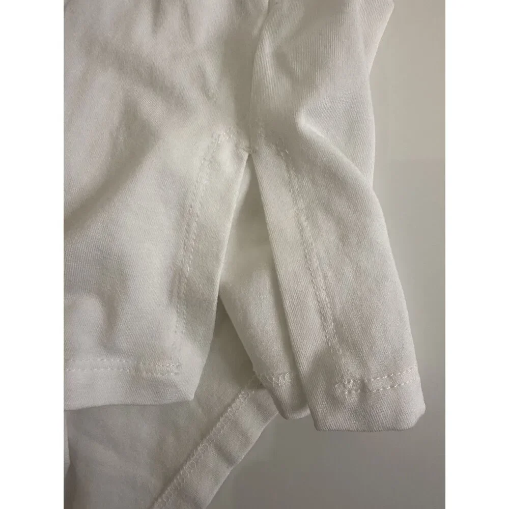 Eileen Fisher Women Size Large Silky Jersey Round Neck L/S Shirt Cream